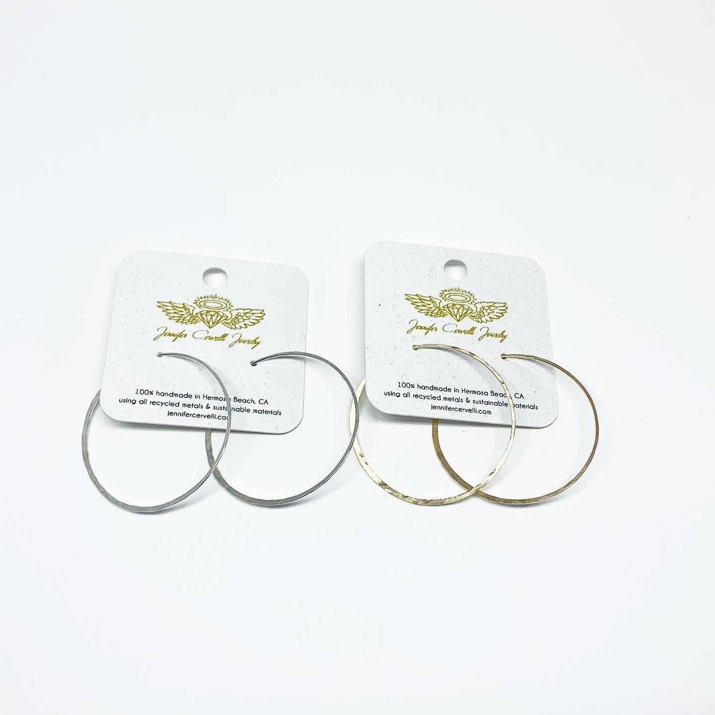 Crescent Moon Hoop Earrings