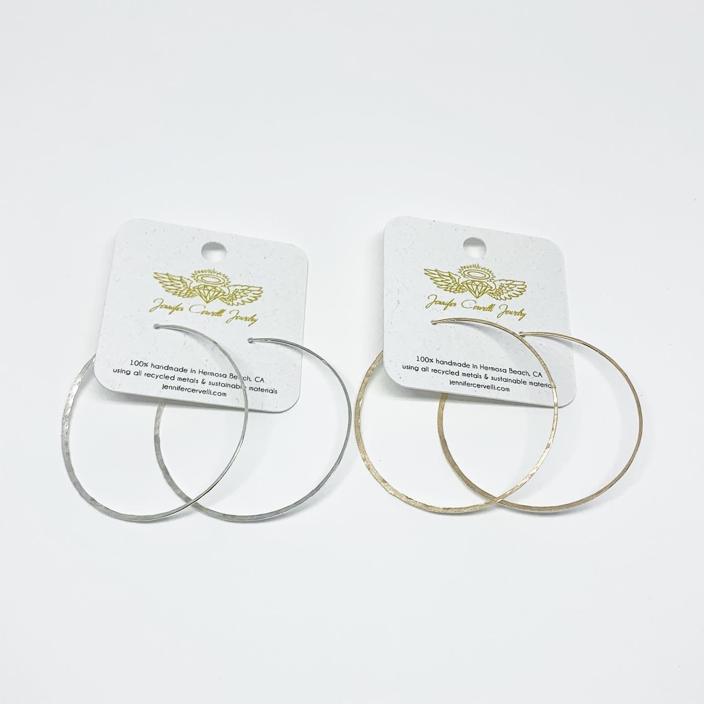 Crescent Moon Hoop Earrings